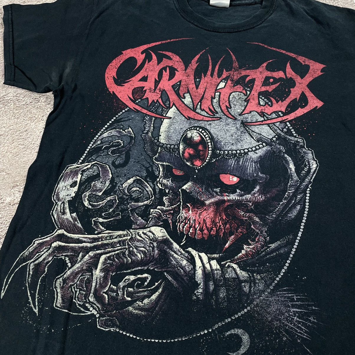 Vintage Vintage Y2K Carnifex Graphic Tee Horror Punk Streetwear M Size US M / EU 48-50 / 2 - 4 Thumbnail