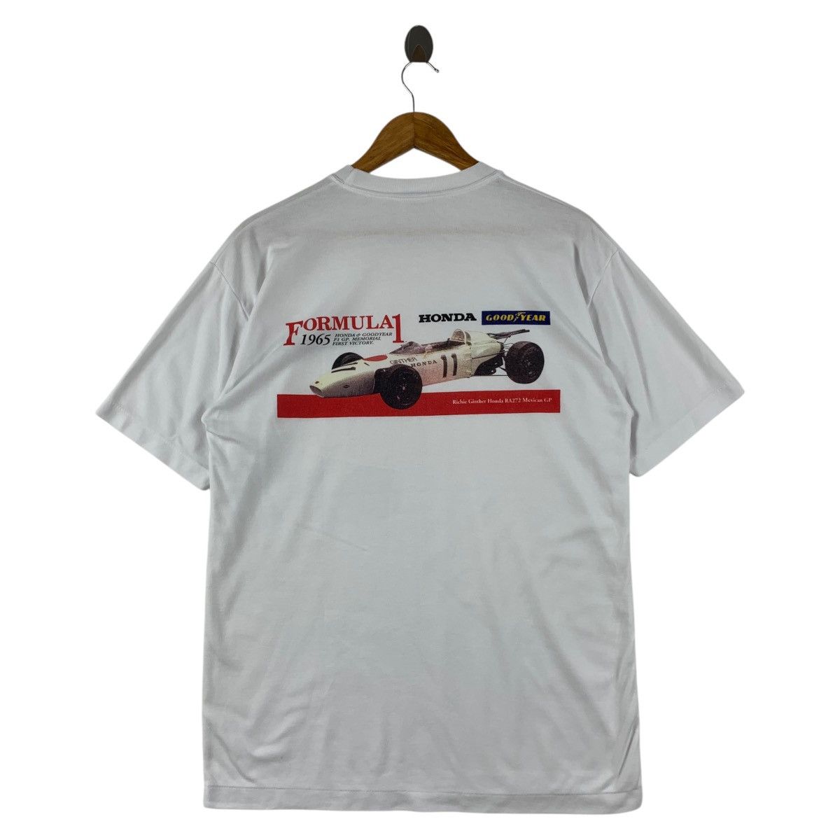 Japanese Brand Vintage GOODYEAR formula 1 racing white tee Size US L / EU 52-54 / 3 - 1 Thumbnail