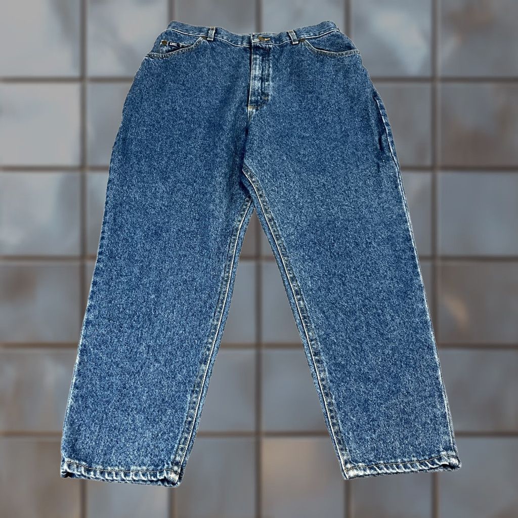 Lee VINTAGE Lee Riders Jeans 80s High Waisted Mom Tapered 29 27 UK 10 Fuzzy Size US 29 - 1 Thumbnail