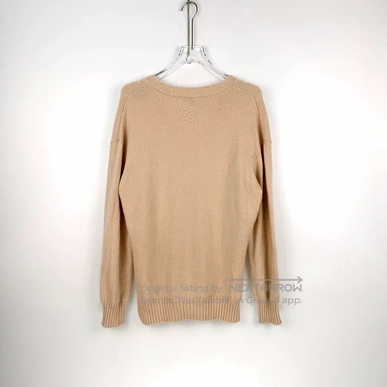 Fendi Fendi Nude Classic Logo Cashmere Sweater Size XXS / US 00 / IT 34 - 4 Thumbnail