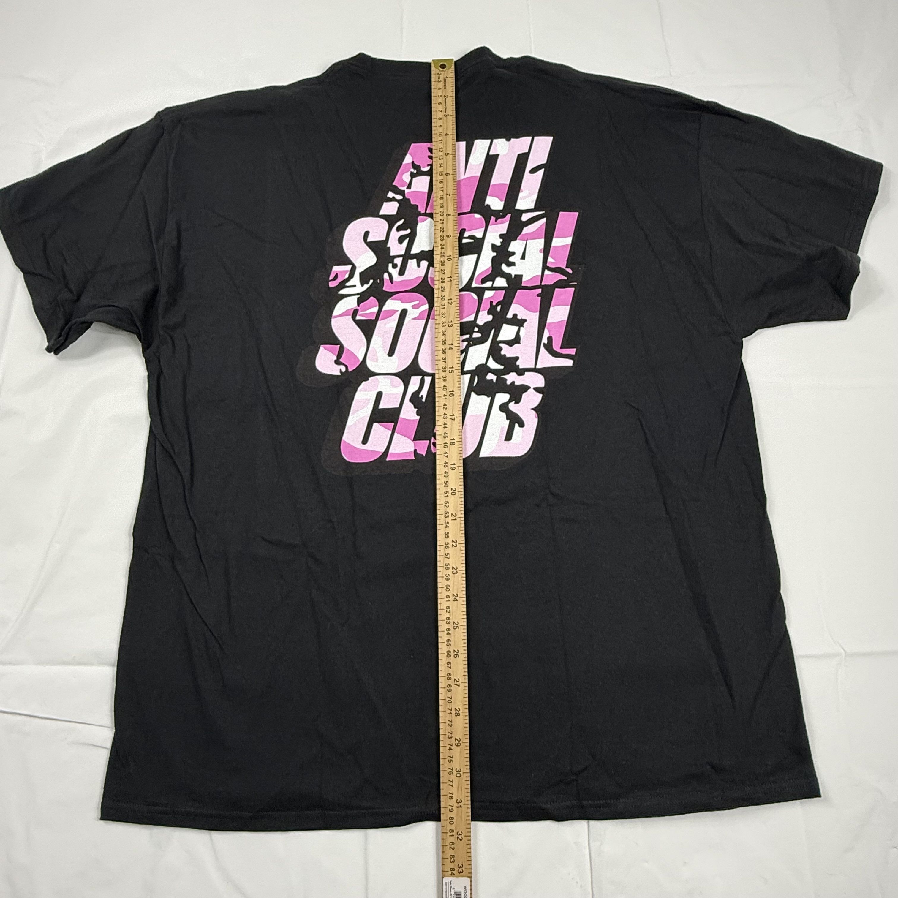 Anti Social Social Club Anti Social Social Club 2XL Black Pink Camo T-Shirt ASSC Size US XXL / EU 58 / 5 - 7 Thumbnail