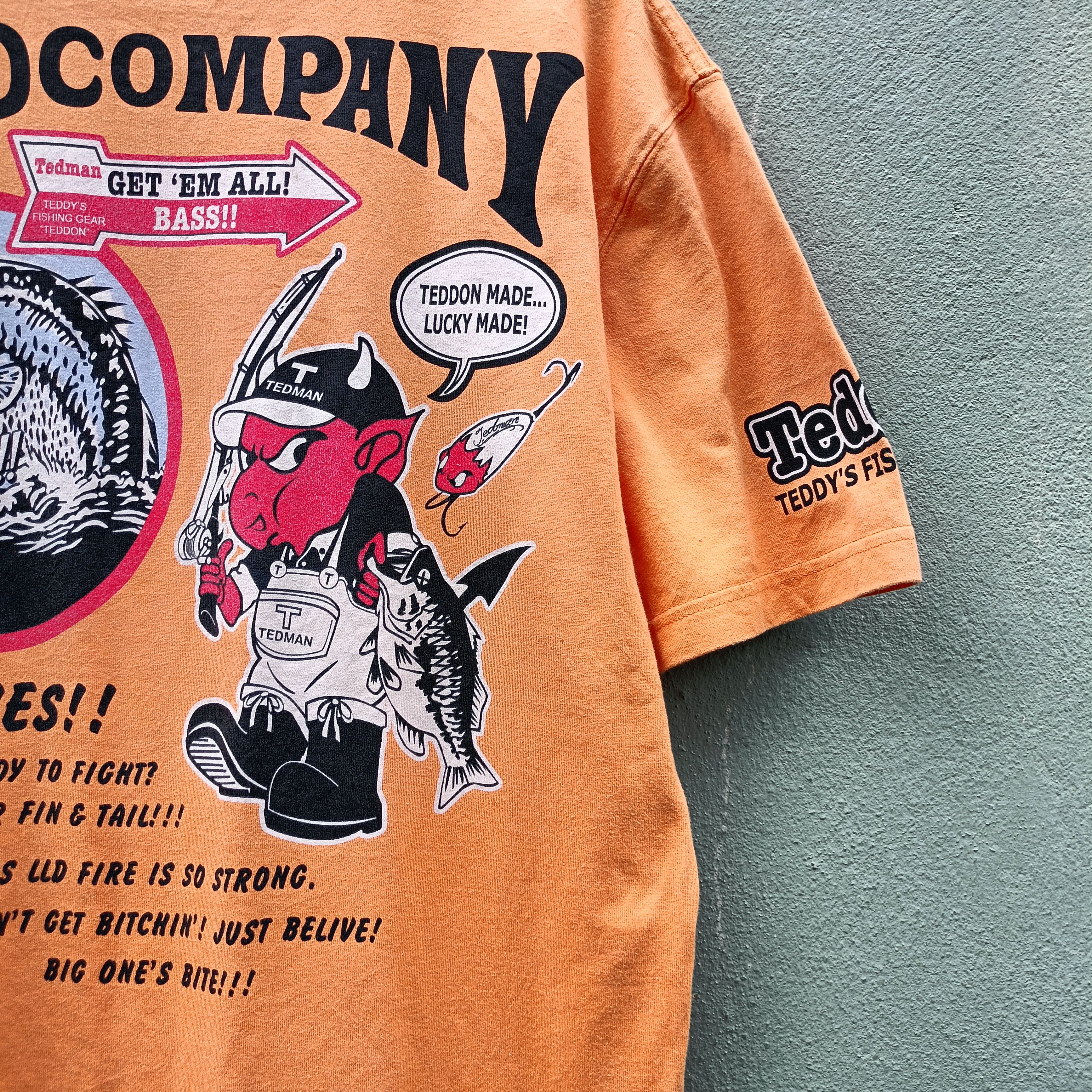 Japanese Brand Teddy's fishing Gear Tee Size US L / EU 52-54 / 3 - 9 Thumbnail