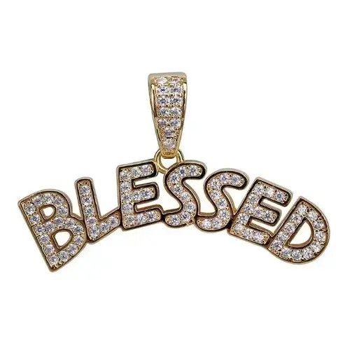 Jewelry Rock Rapper Blessing Letter Necklace Size ONE SIZE - 4 Thumbnail