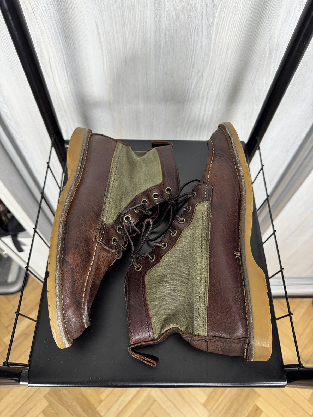Red Wing Red Wing Weekender Moc 3336 Briar With Olive Canvas Boots Size US 8.5 / EU 41-42 - 8 Thumbnail