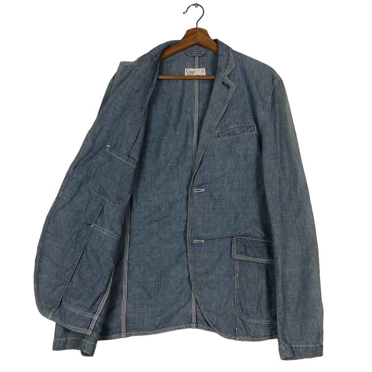 Japanese Brand Vintage Denim Chore Jacket Coen Tokyo Inspire Kapital 45RPM Size US L / EU 52-54 / 3 - 11 Thumbnail