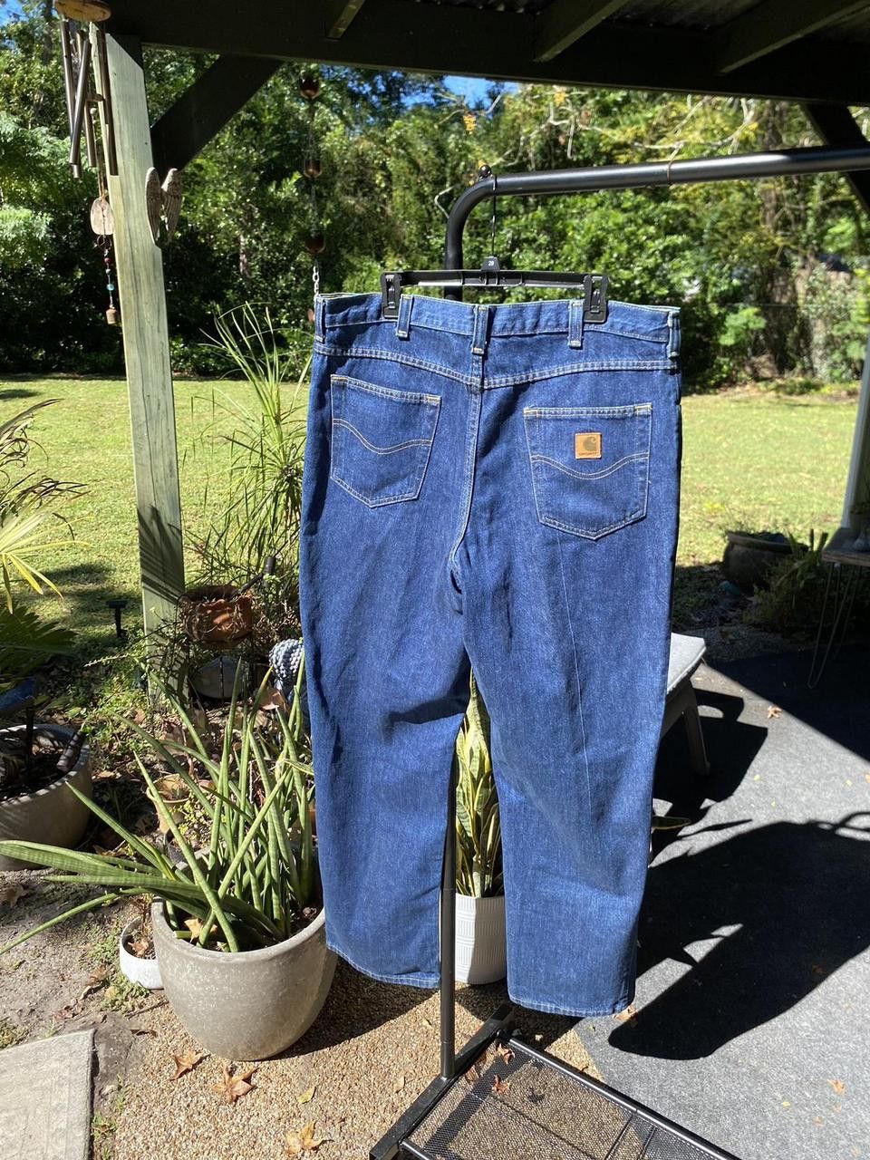 Carhartt Navy Blue Wash Vintage Carhartt Workwear 381-83 Jeans 38x32 Size US 38 / EU 54 - 4 Thumbnail