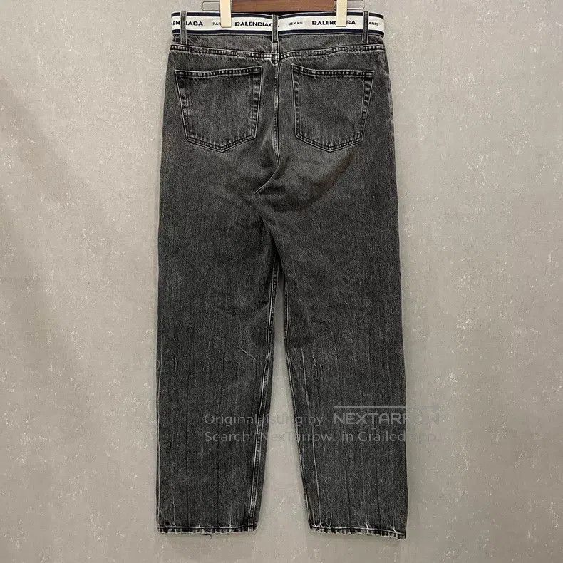 Balenciaga Balenciaga size S Black Washed Distressed Belted Jacquard Size US 27 - 2 Thumbnail