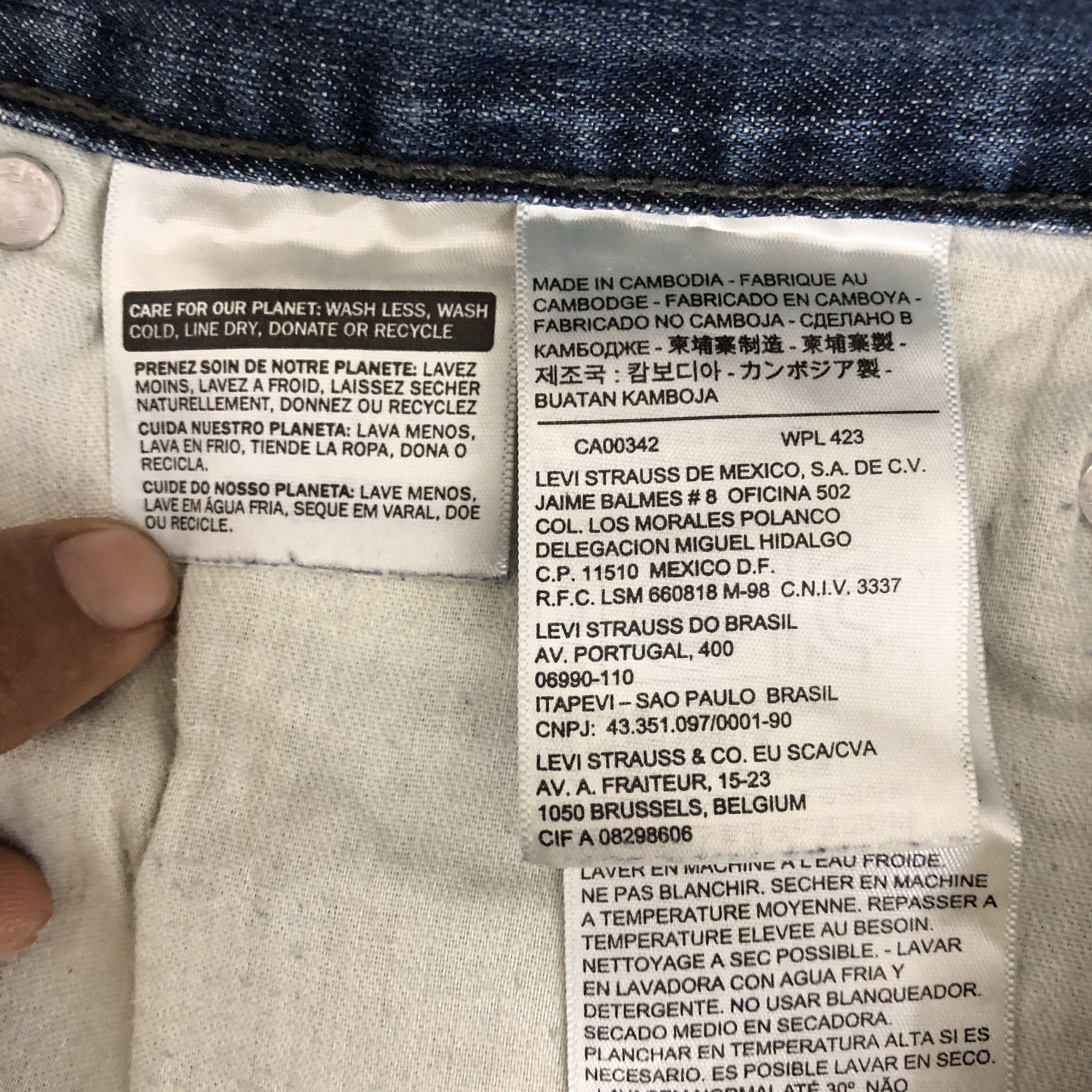 Jean Vintage Y2K Levis 514 Faded Jeans Dirty Levis Ripped Denim Size US 30 / EU 46 - 8 Thumbnail