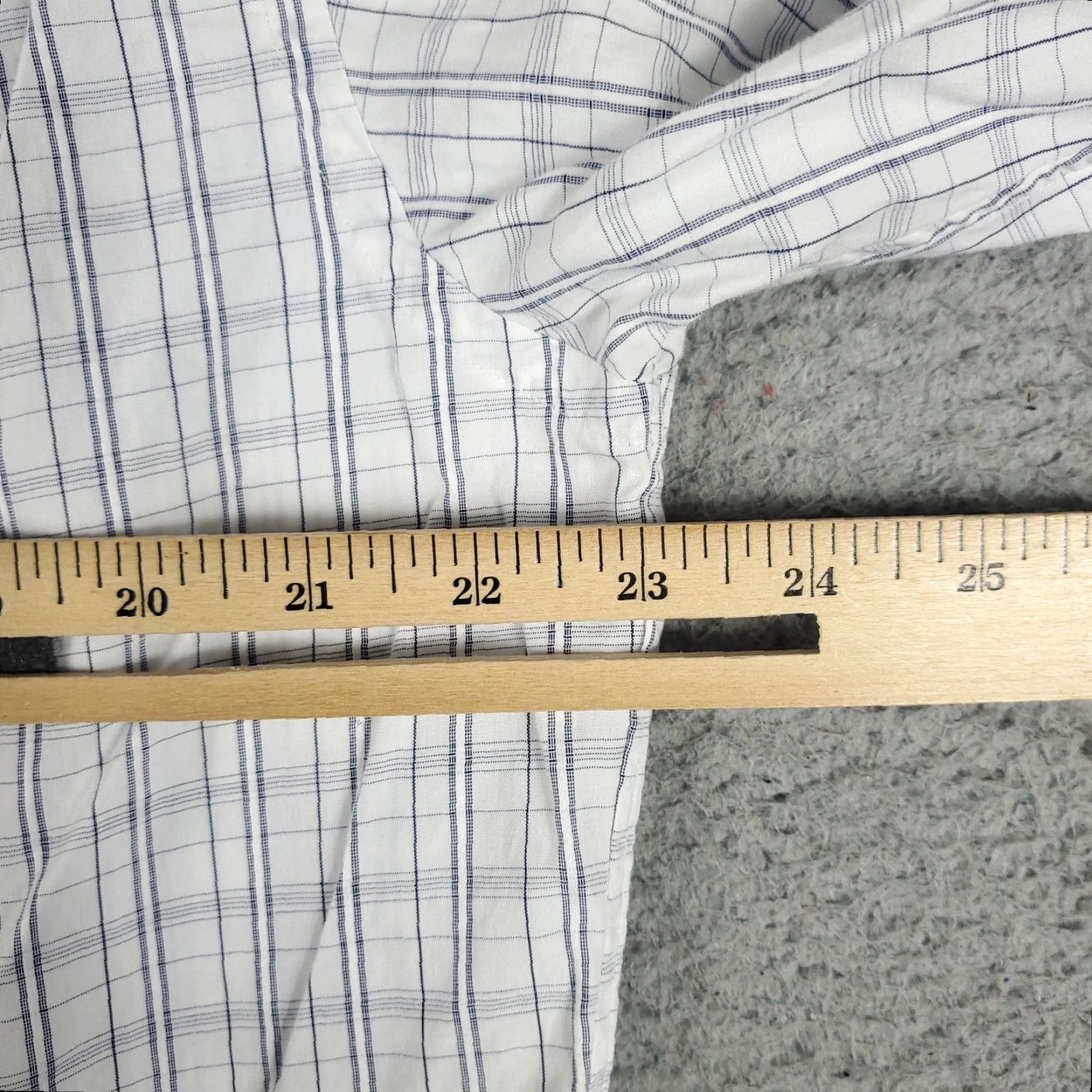 Tommy Bahama Tommy Bahama Dress Shirt Mens 16 White Plaid Long Sleeve Button Up 100% Cotton Regular Size 42R - 5 Thumbnail