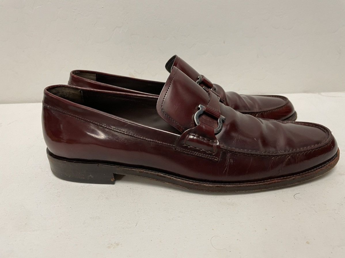 Salvatore Ferragamo Glossy Soft Vamp Bit Loafer Size US 10.5 / EU 43-44 - 2 Thumbnail