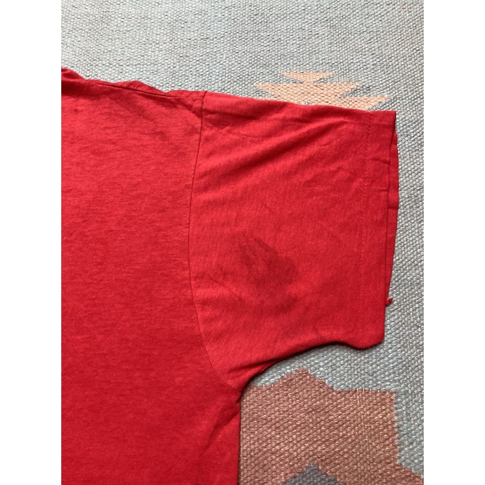 Vintage VINTAGE 80s Screen Stars T-Shirt Flint Michigan Fitness Red XL Men Graphic Size US XL / EU 56 / 4 - 7 Thumbnail