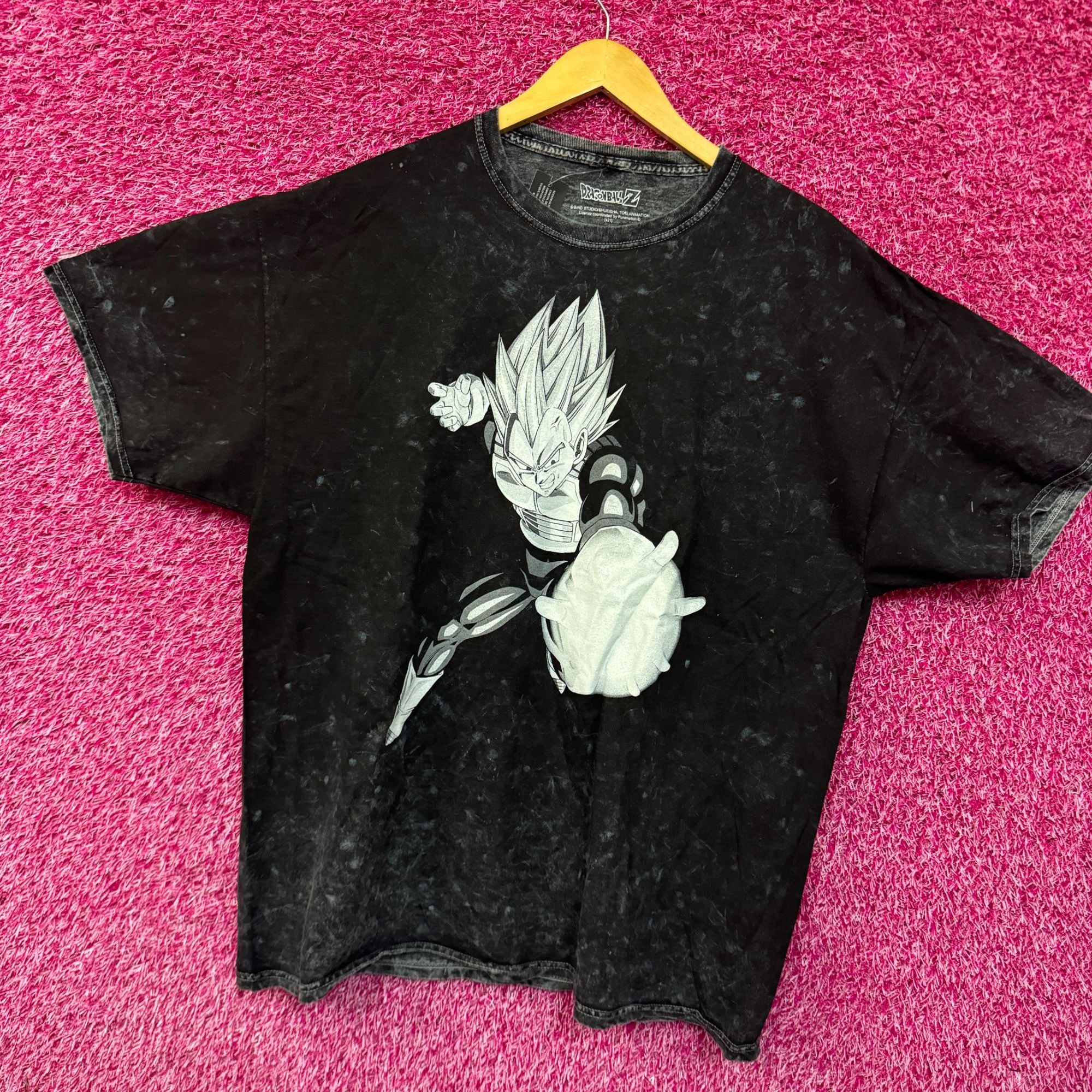 Anime Dragon Ball Z Vegeta mineral wash Anime T-shirt size 2XL Size US XXL / EU 58 / 5 - 3 Thumbnail