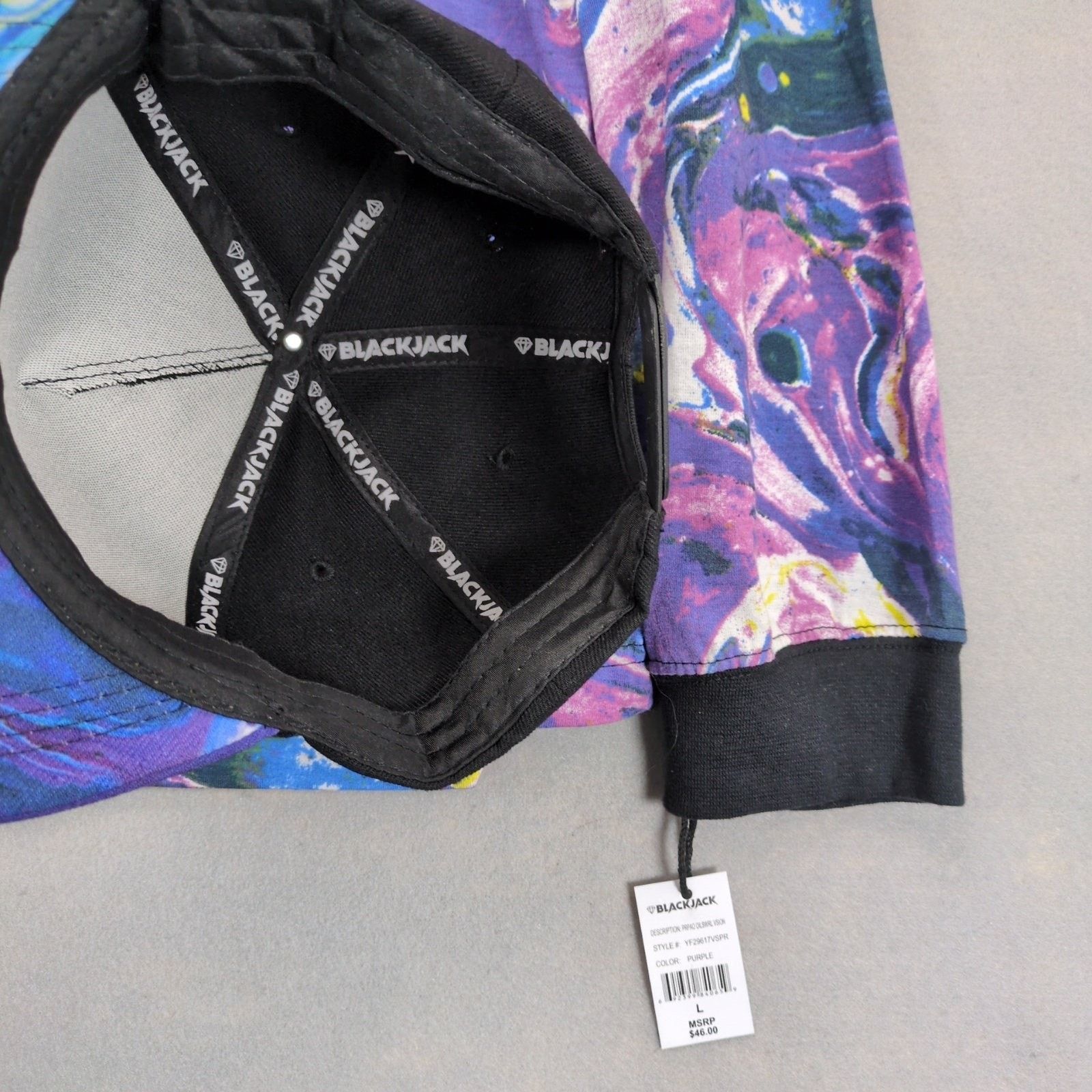 Blackjack NWT Blackjack Men's L Liquid Purple Visionary Shirt & Hat Size US L / EU 52-54 / 3 - 5 Thumbnail