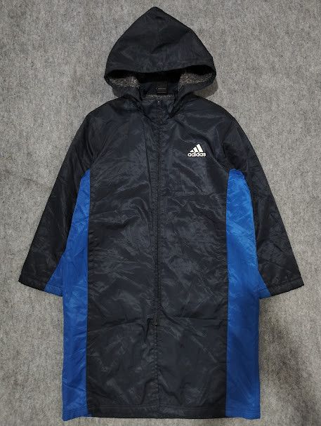 Adidas × Vintage 🔥 VTG Y2K Adidas Big Logo Japan Team Long Coat / Parka 🔥 Size US L / EU 52-54 / 3 - 2 Thumbnail