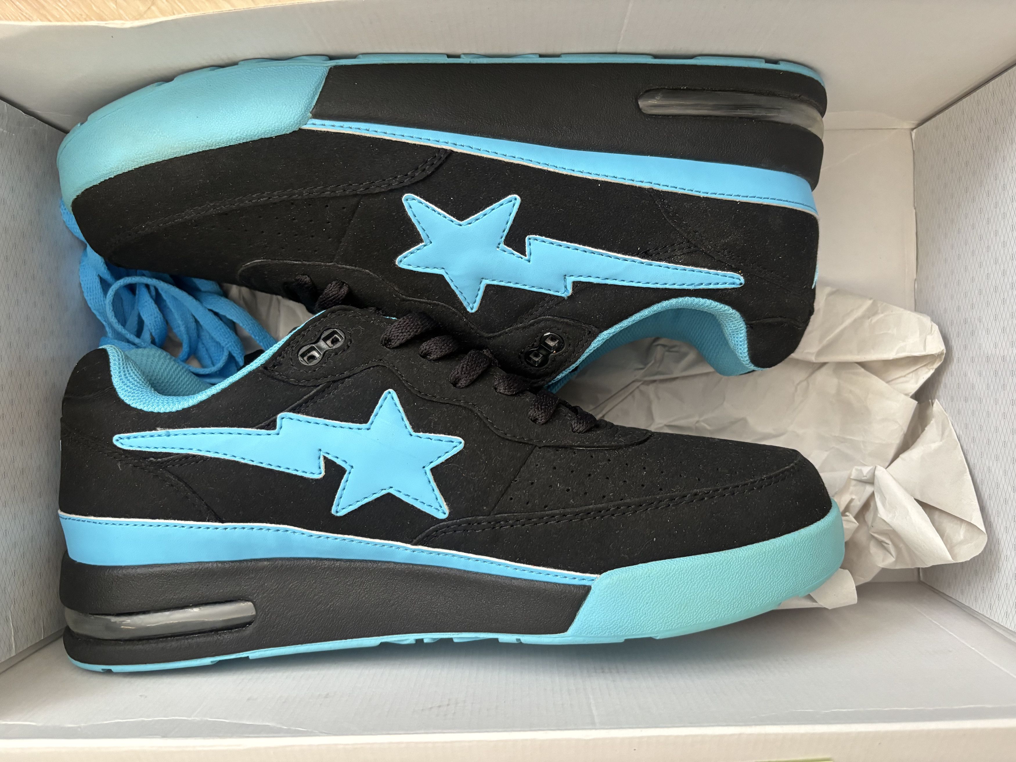 Bape Bape Roadsta Black Blue Size US 9 / EU 42 - 5 Thumbnail