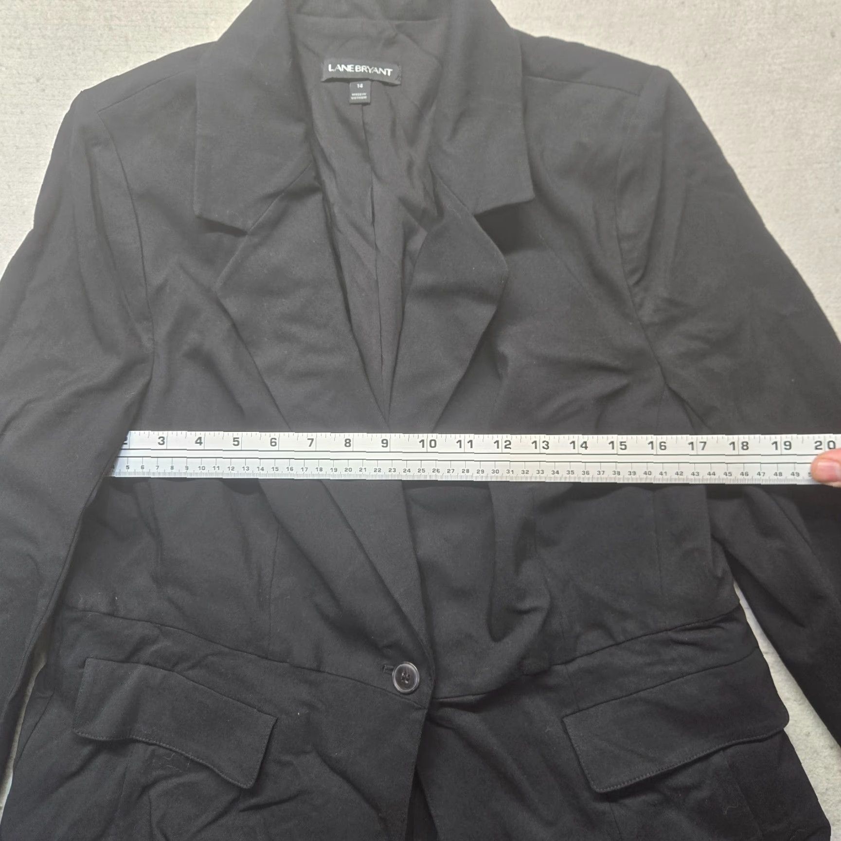 Vintage Lane Bryant Blazer Jacket Women Adult Size 14 Black Button Short Sleeve Business Casual Size XL / US 12-14 / IT 48-50 - 7 Thumbnail
