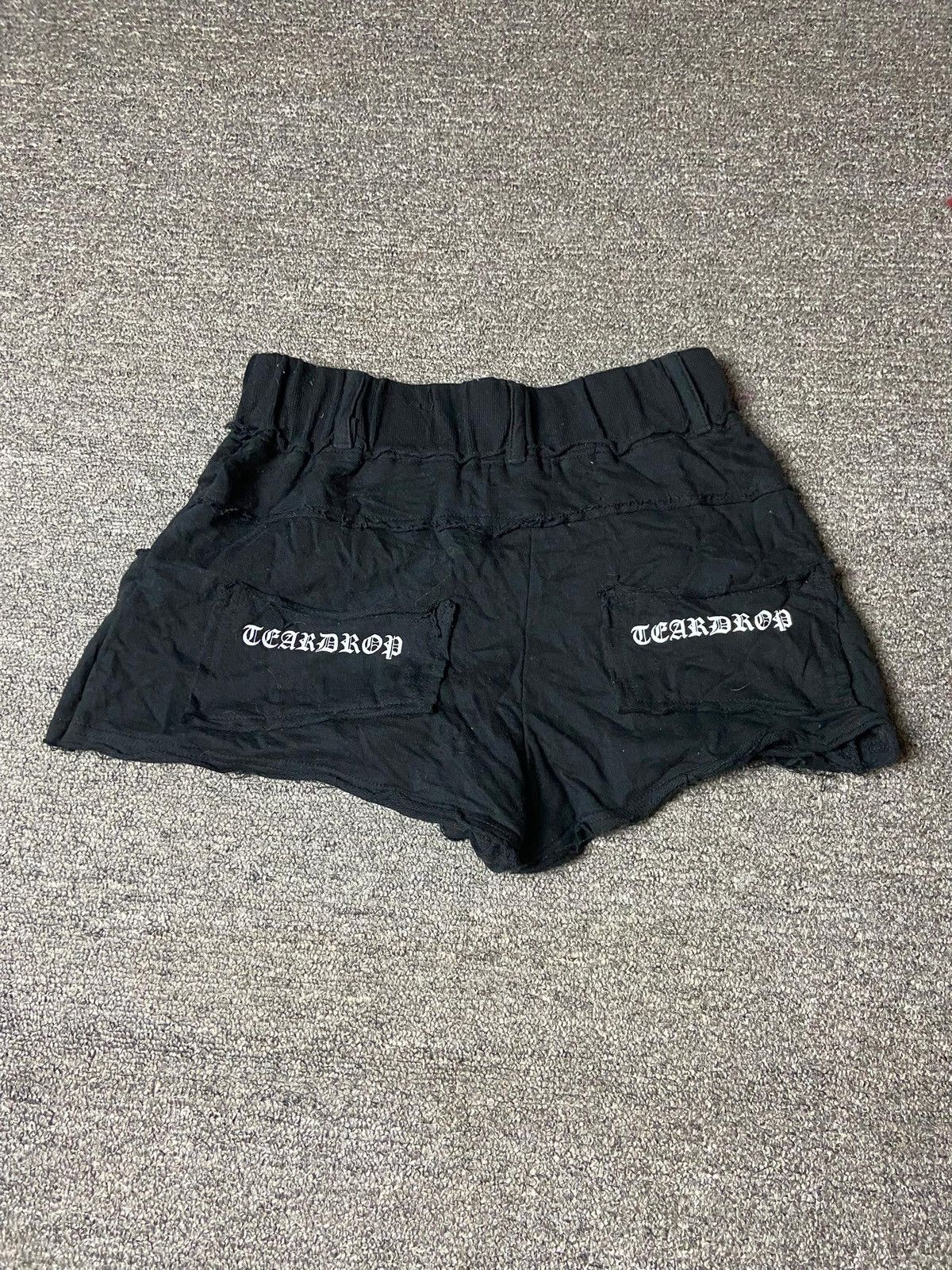 Japanese Brand Taboo Gothic Style English Letters Shorts (147) Size 24" / US 00 / IT 34 - 2 Thumbnail