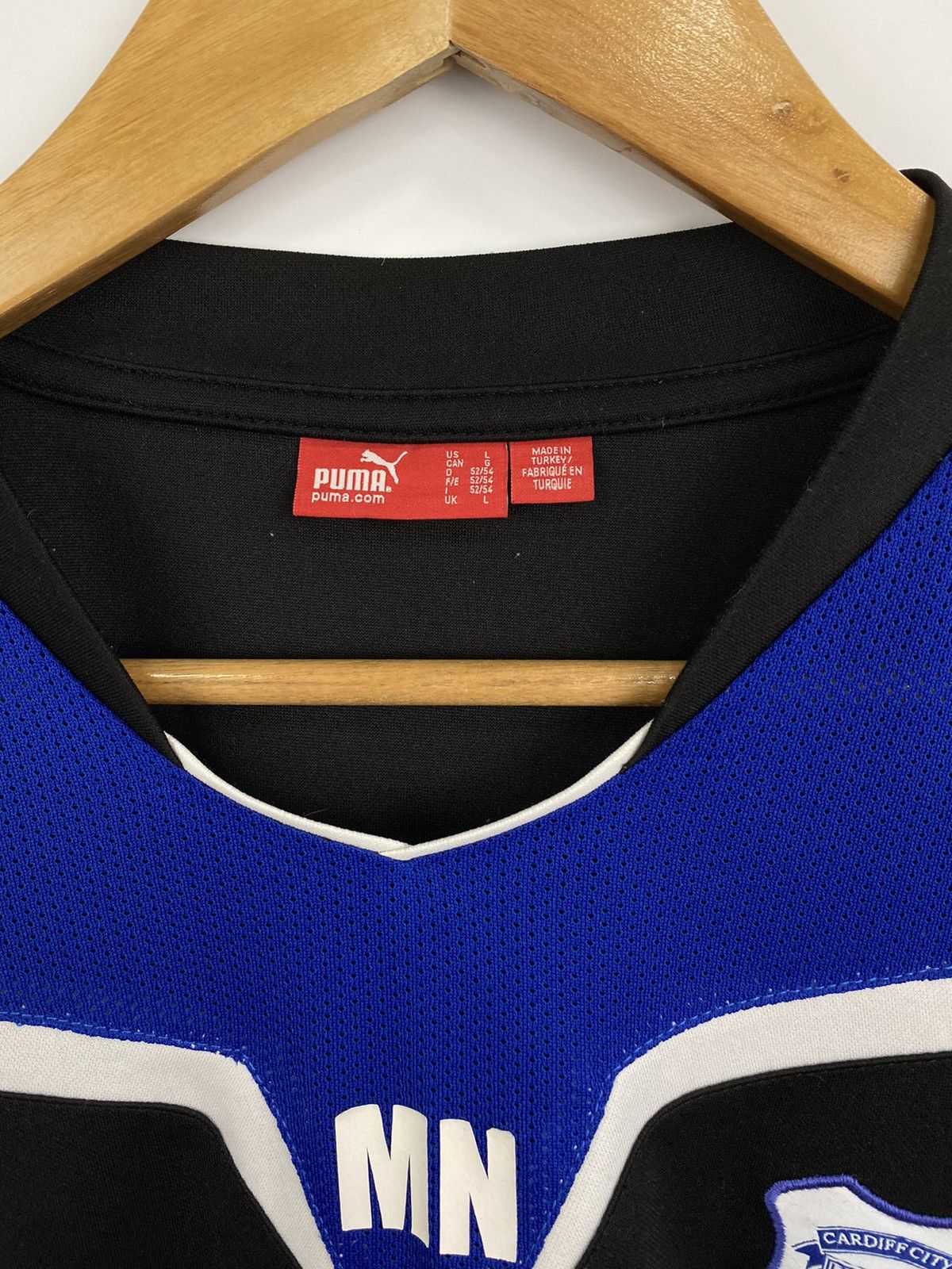 Puma Vintage 90s Cardiff City FC Blue Birds Puma Soccer Jersey Size US L / EU 52-54 / 3 - 5 Thumbnail