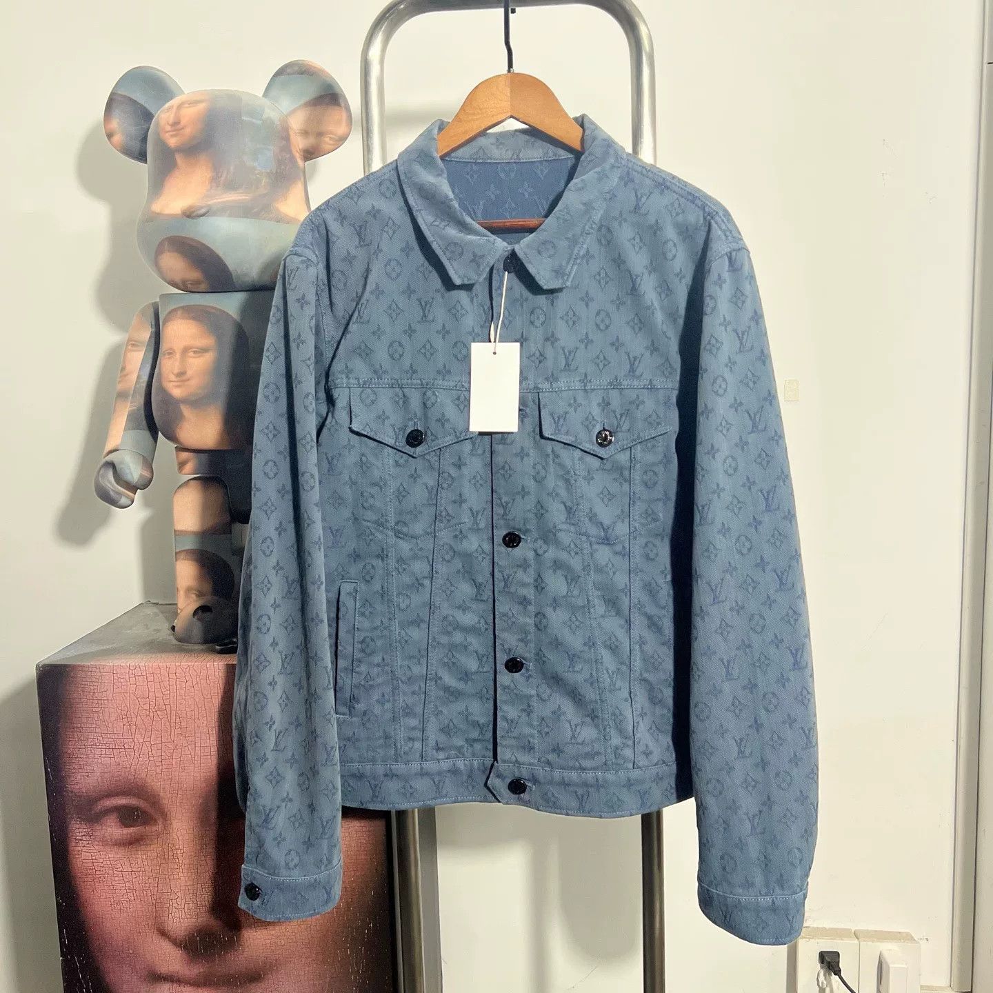 Louis Vuitton Louis Vuitton Denim Blue Jacket L Women Size L / US 10 / IT 46 - 1 Thumbnail