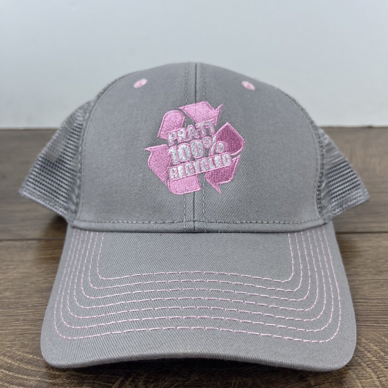 Other Pratt 100% Recycled Hat Gray Hat Adjustable Gray Adult Size Size ONE SIZE - 3 Thumbnail