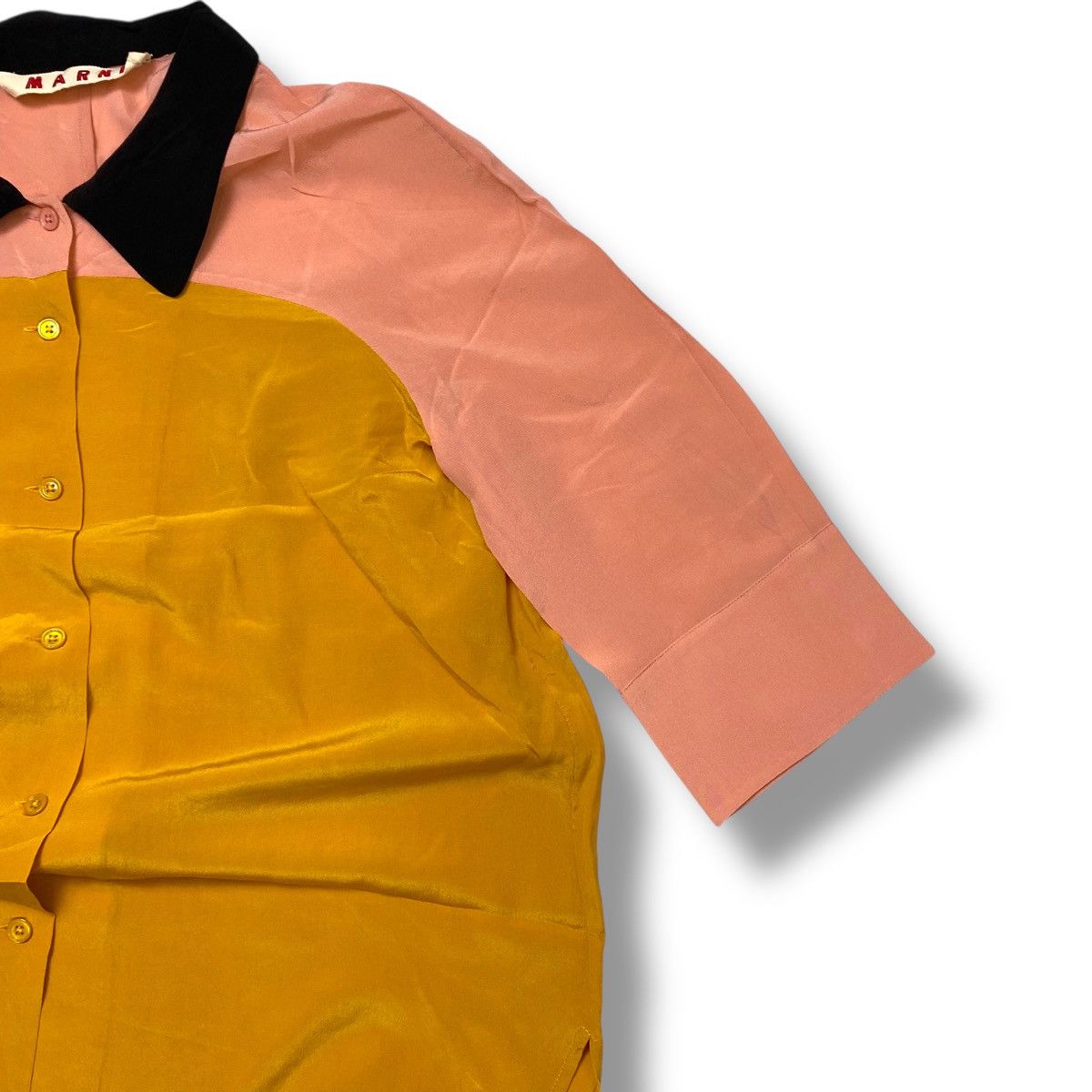 Marni MARNI silk material two tone button up shirt Size ONE SIZE - 3 Thumbnail