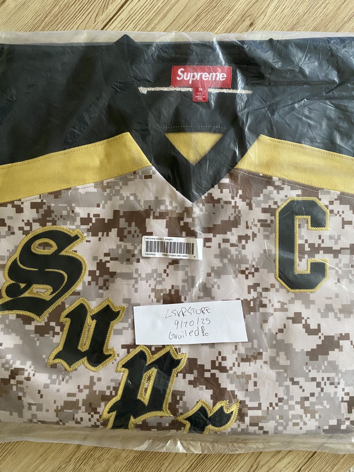 Supreme Supreme Hockey Jersey Blue Desert Camo FW14 | Grailed