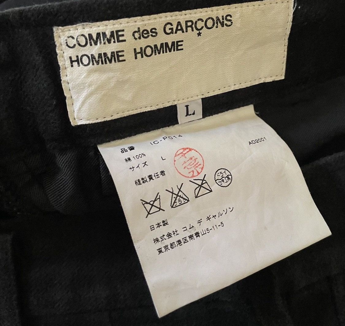 Comme des Garcons Cdg homme homme AD2001 classic slim straight black trousers Size US 30 / EU 46 - 3 Thumbnail
