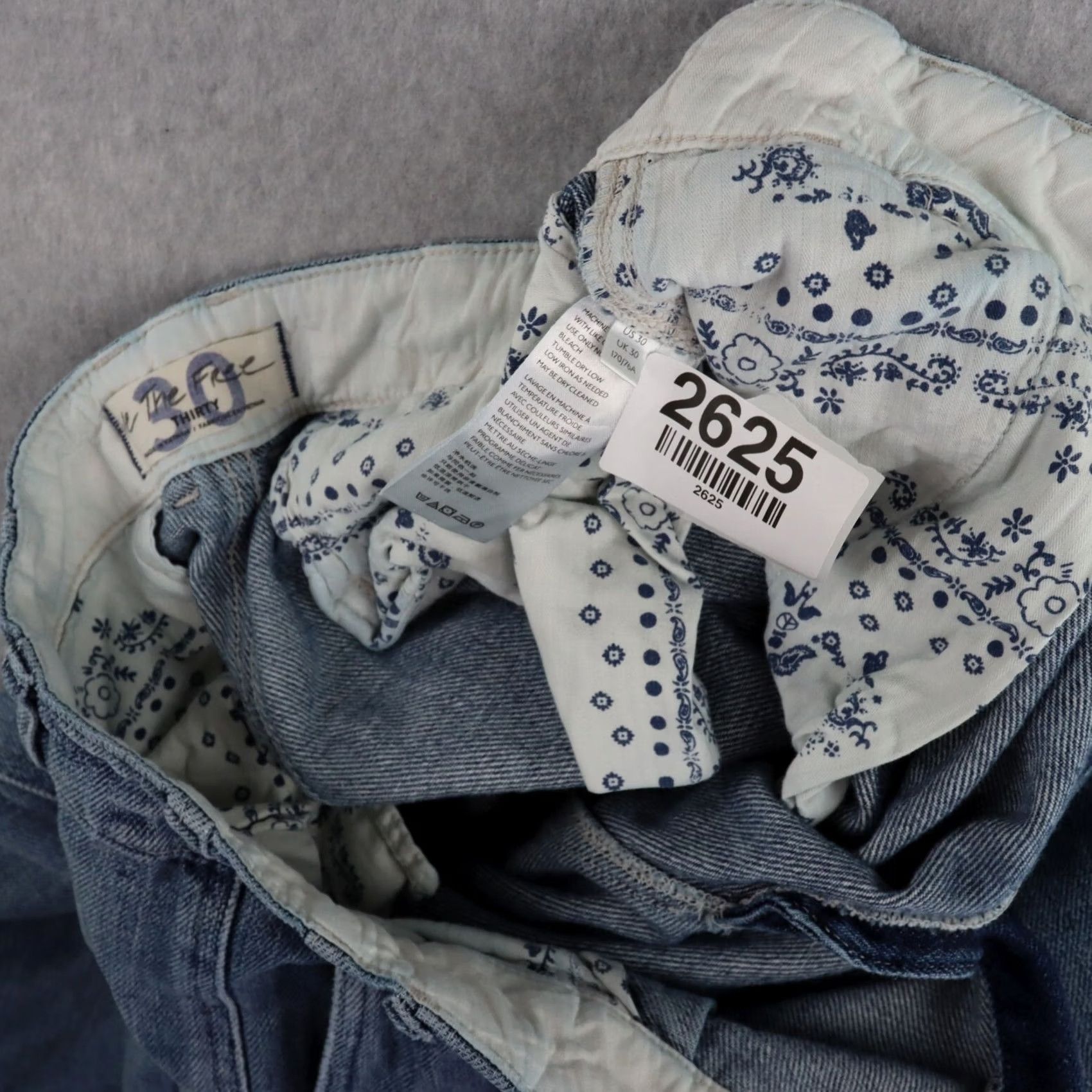 Vintage WE THE FREE Pants Womens Size 30 Denim Track Wide Leg Light Blue 30x25 Size 30" / US 8 / IT 44 - 3 Thumbnail