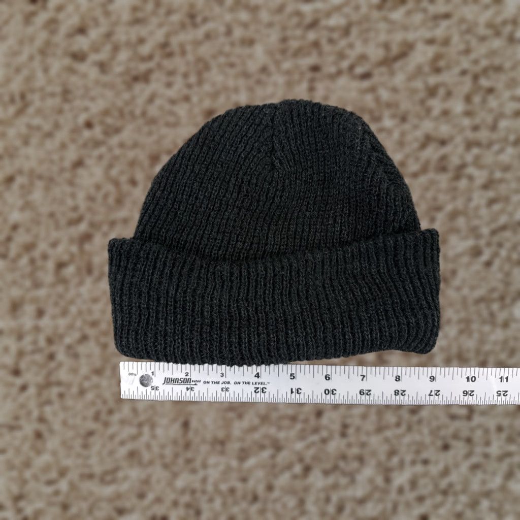 Vintage KB ETHOS Beanie Adult One Size Black Knit 100% Acrylic Ski Snowboard Hat Beanie Men Winter - Logo Theme Lightweight Knit Hat Size ONE SIZE - 1 Thumbnail