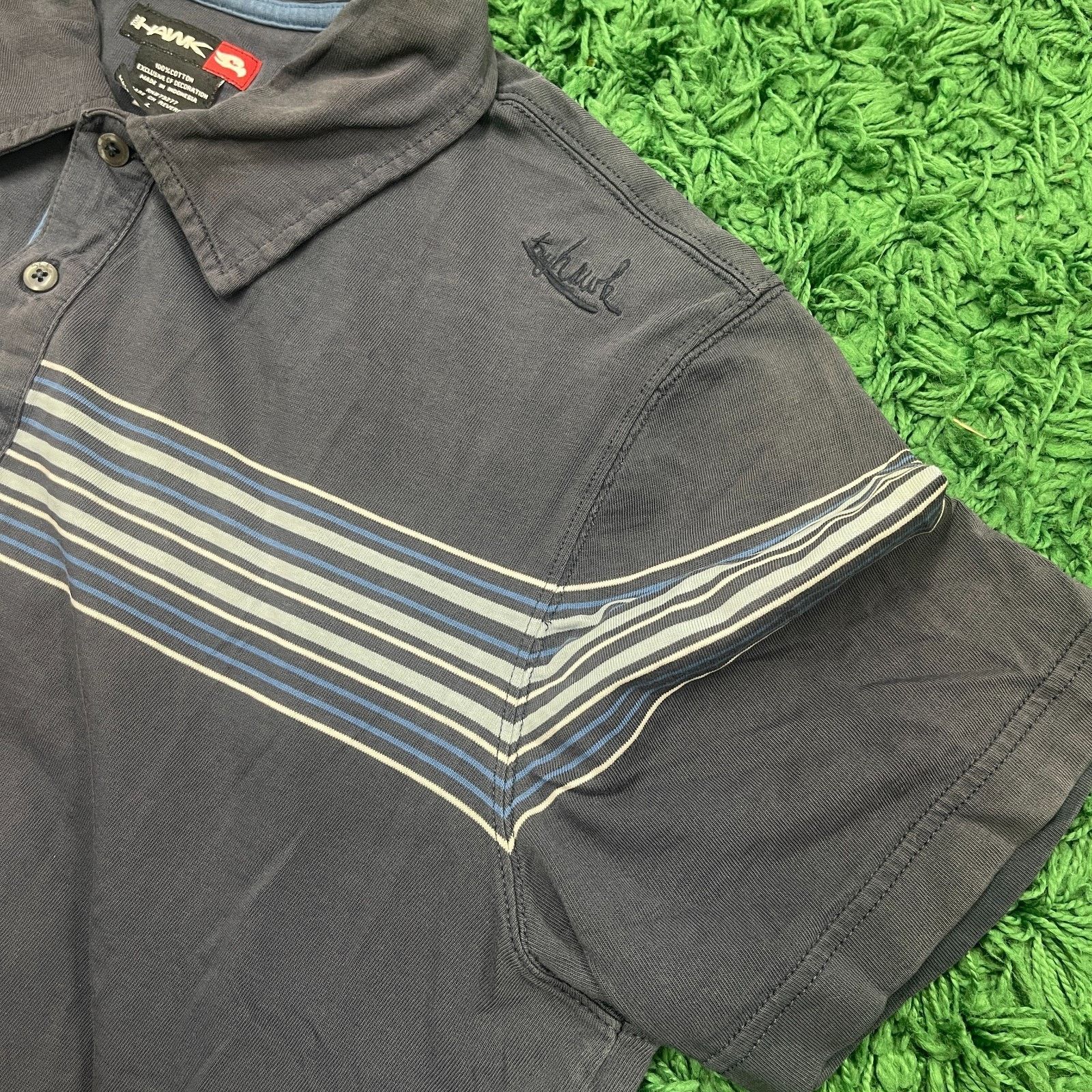 Tony Hawk Vintage Y2K Tony Hawk Blue Polo Shirt Size Large L B11 Size US L / EU 52-54 / 3 - 5 Thumbnail