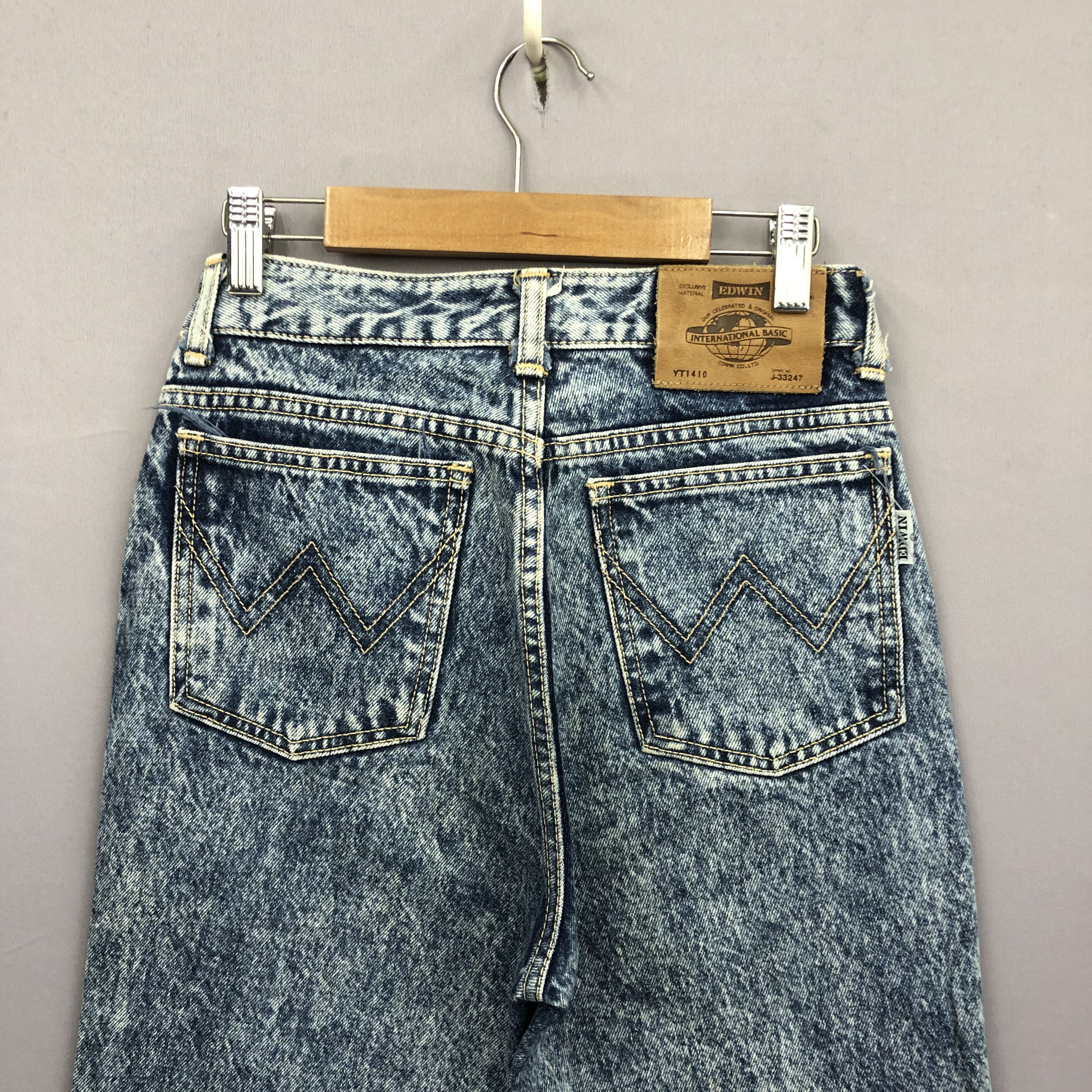 Japanese Brand Vintage 90s Edwin Acid Wash Jeans Japanese Grunge Denim Size 24" / US 00 / IT 34 - 4 Thumbnail