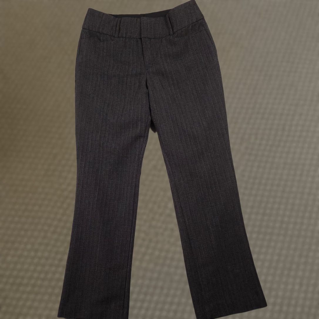 Nine West Nine West Dress Pants Womens 10 Gray Pinstripe Bootcut Twill Stretch Work Career Pant Dress Pants Size 32" / US 10 / IT 46 - 1 Thumbnail