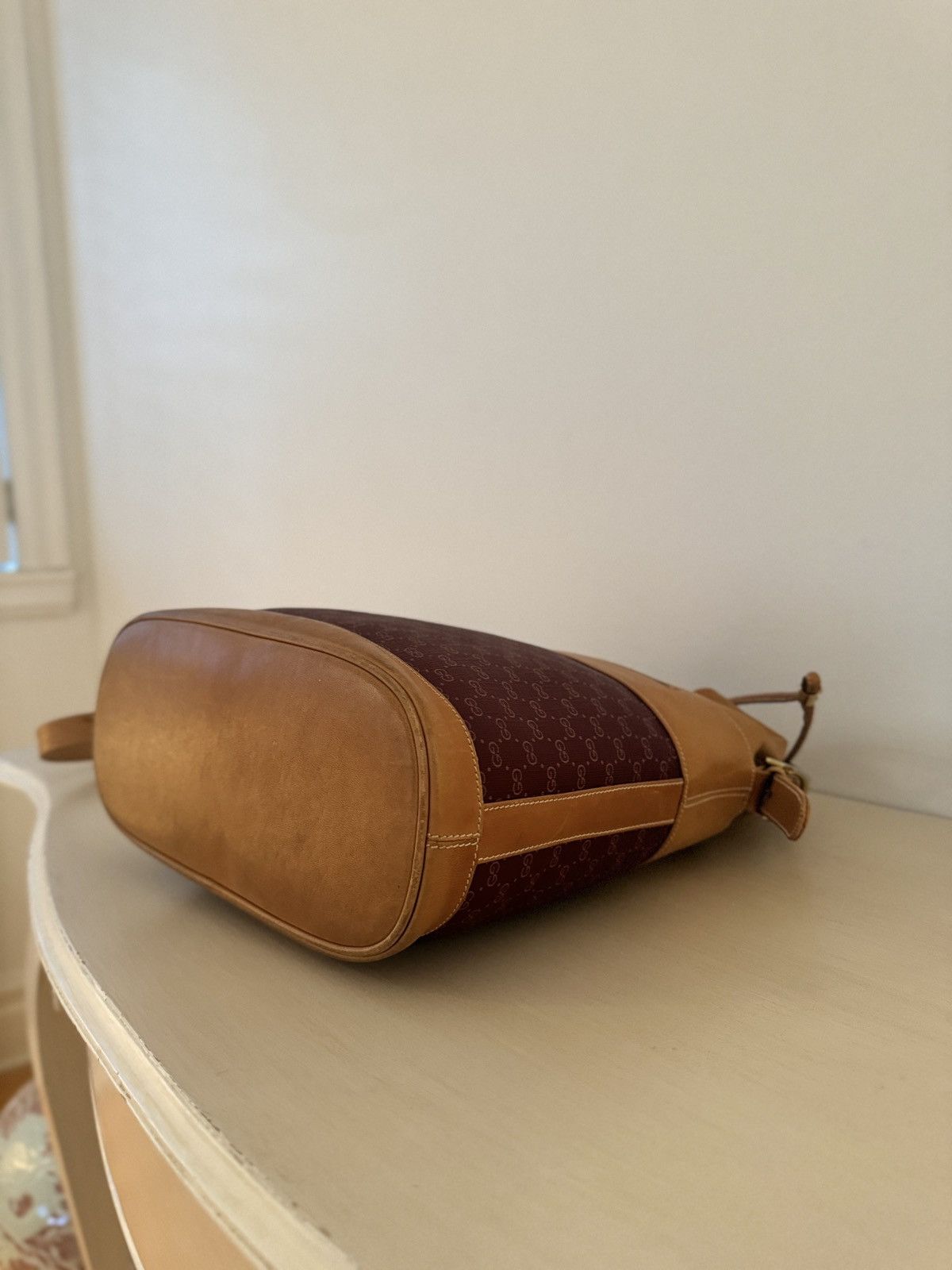 Gucci Vintage Gucci GG Monogram Bucket Bag (80s/90s) Size ONE SIZE - 9 Thumbnail