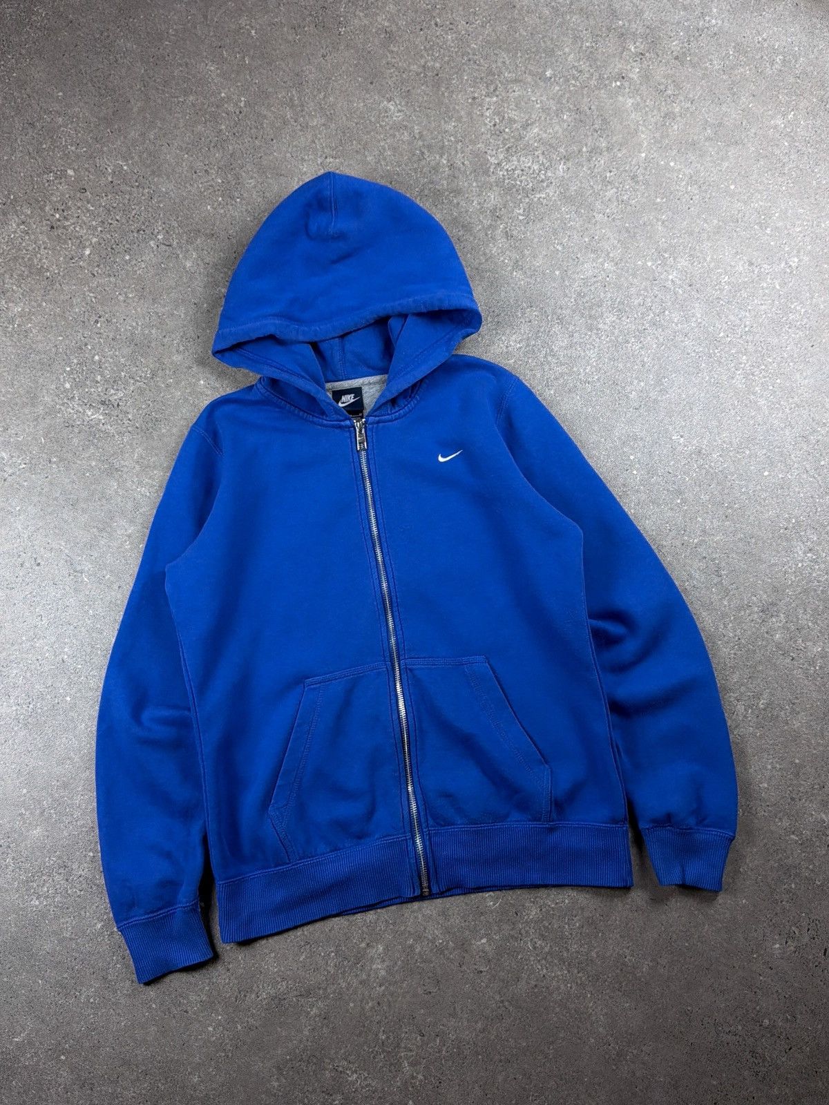 Nike 00s Nike blue zip hoodie Size US M / EU 48-50 / 2 - 1 Thumbnail