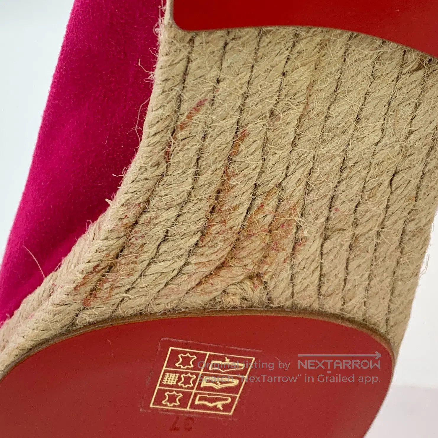 Christian Louboutin Christian Louboutin Fuchsia fringe woven casual flat fishe Size US 6.5 / IT 36.5 - 9 Thumbnail