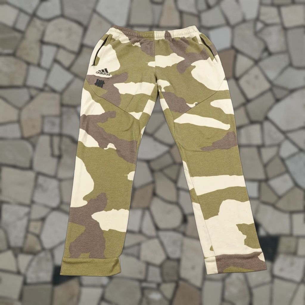 Adidas Adidas Undefeated Pants Mens Medium Dune Tactile Khaki Camo Joggers Sweatpants Size US 31 - 1 Thumbnail