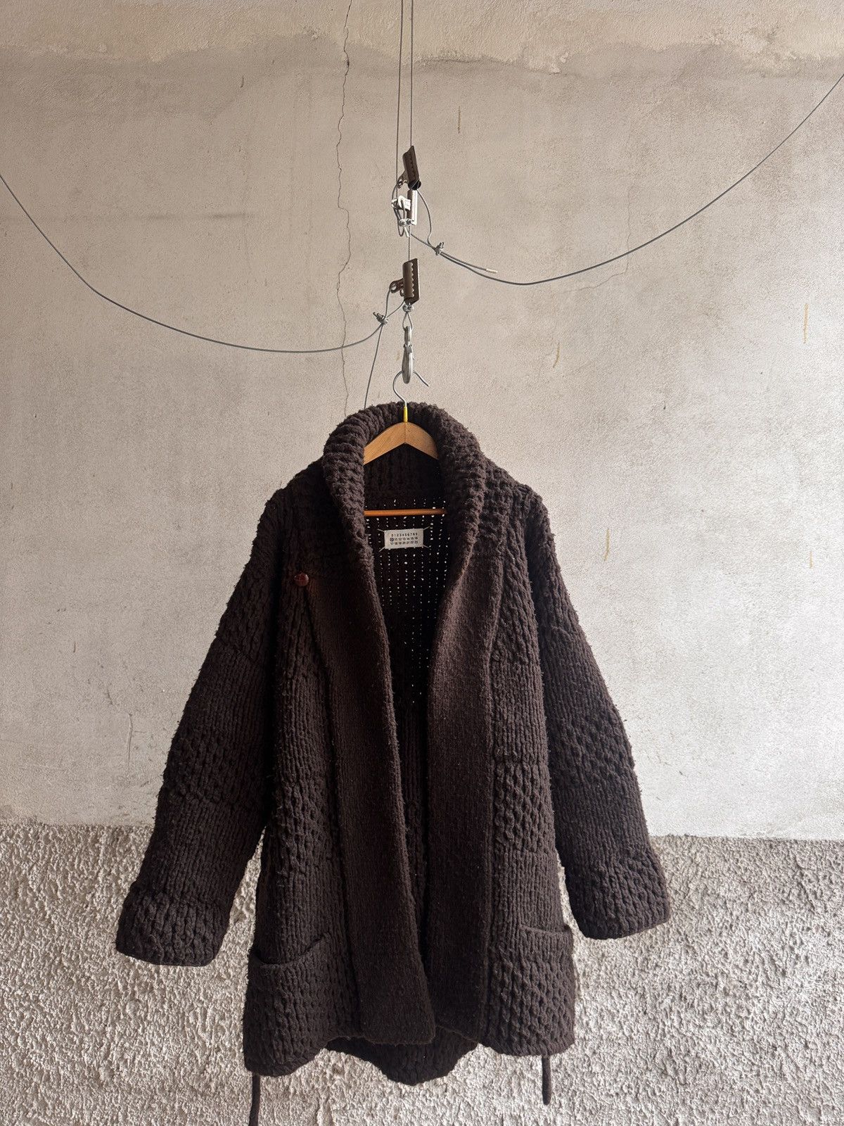 Maison Margiela Maison Martin Margiela Knitted Shawl Collar Caban Size US L / EU 52-54 / 3 - 2 Thumbnail