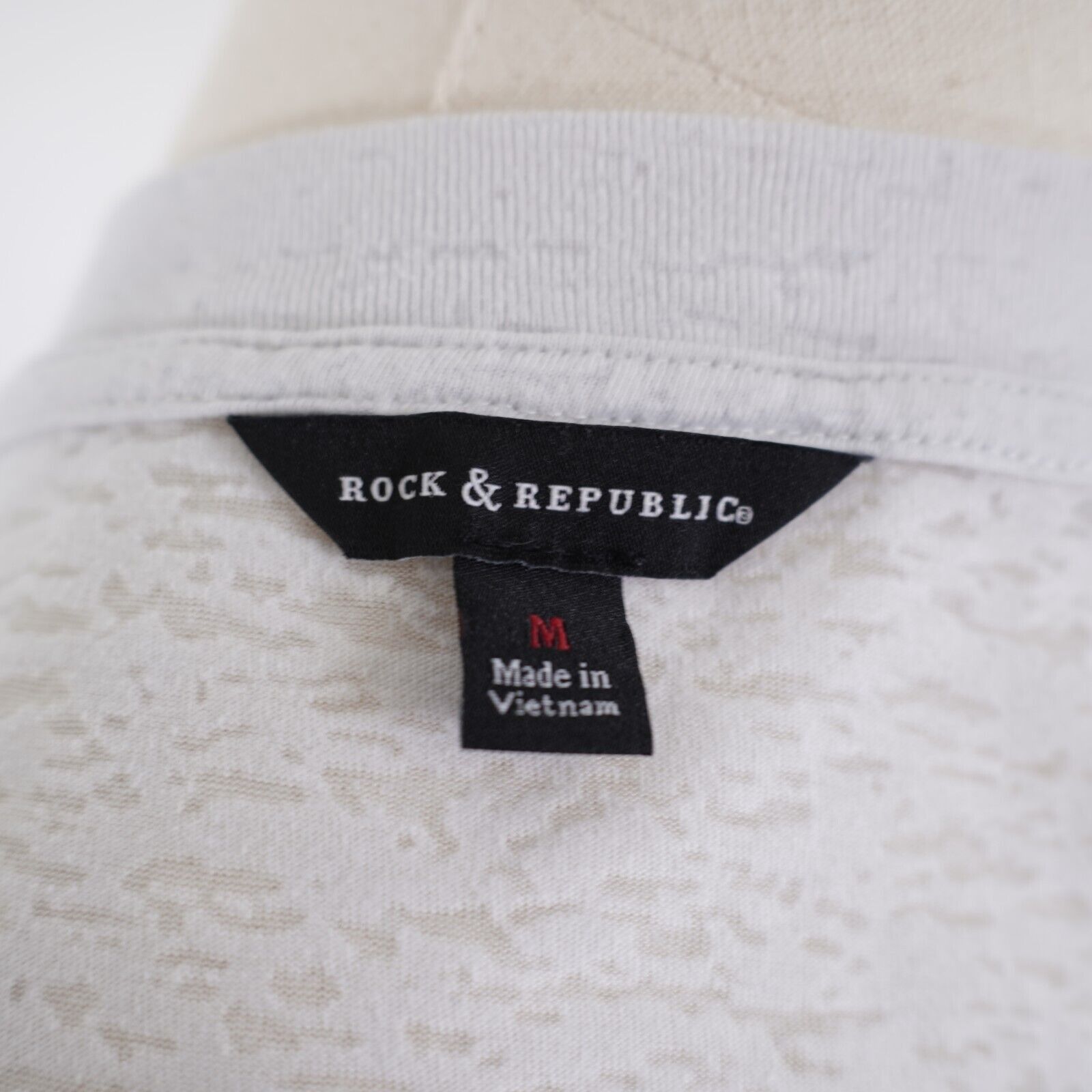 Rock & Republic Rock & Republic White See Through White Cotton Blend V-Neck Size M / US 6-8 / IT 42-44 - 8 Thumbnail