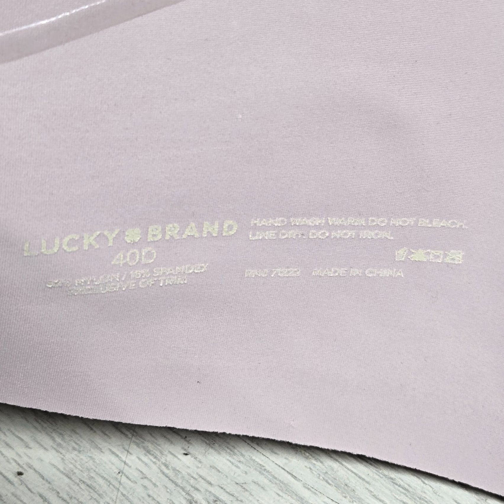 Lucky Brand Lucky Brand Bra Strapless Full Figure Purple 40D Womens Size ONE SIZE - 4 Thumbnail