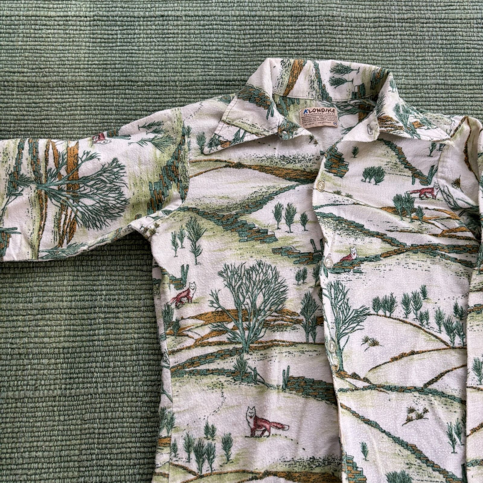 Vintage True Vintage 70s Klondike Pattern Youth Size Flannel Shirt Size S / US 4 / IT 40 - 4 Thumbnail