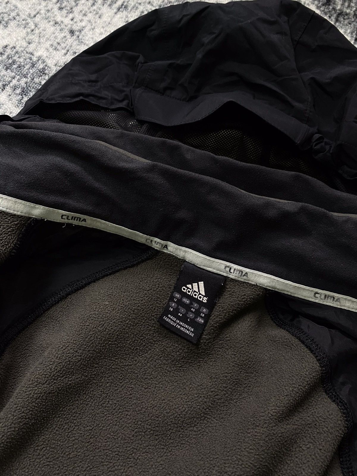 Vintage Vintage Adidas Outdoor Jacket Black Clima Proof Lining 90s Size M / US 6-8 / IT 42-44 - 8 Thumbnail
