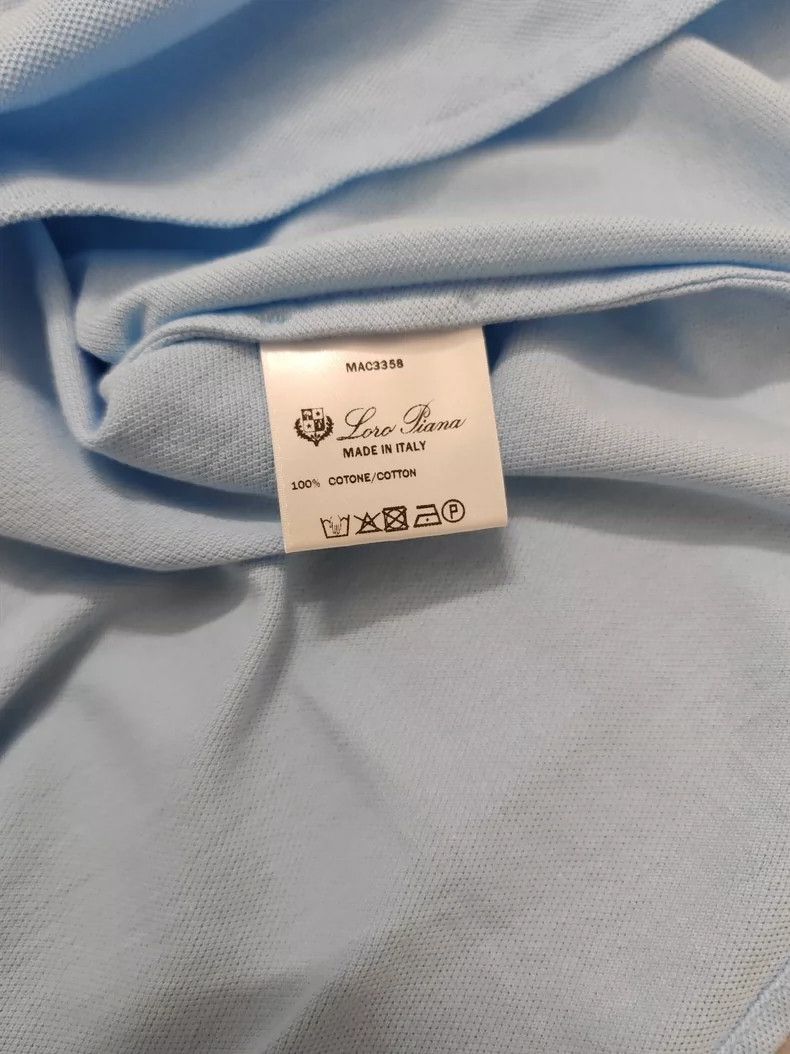 Loro Piana LORO PIANA Short-sleeved polo shirt for men Size S / US 4 / IT 40 - 4 Thumbnail