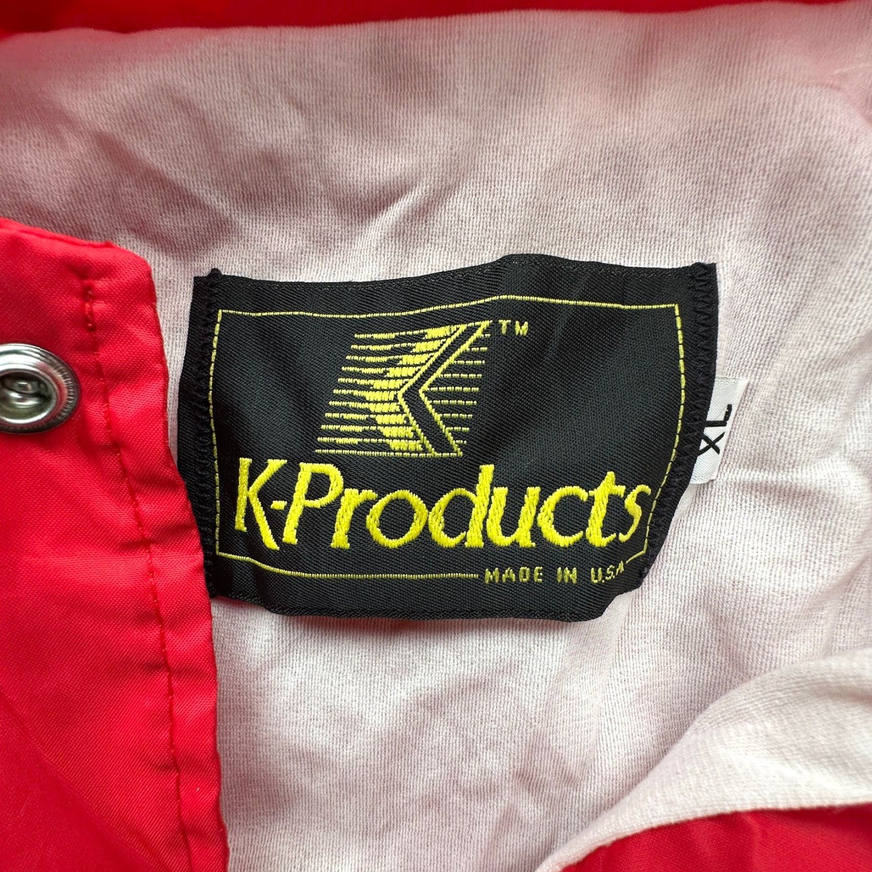 Coach VINTAGE 80s 90s K-Products Lined Coach Jacket Snap Button Mens XL USA Made Red coat Jacket Size US XL / EU 56 / 4 - 2 Thumbnail