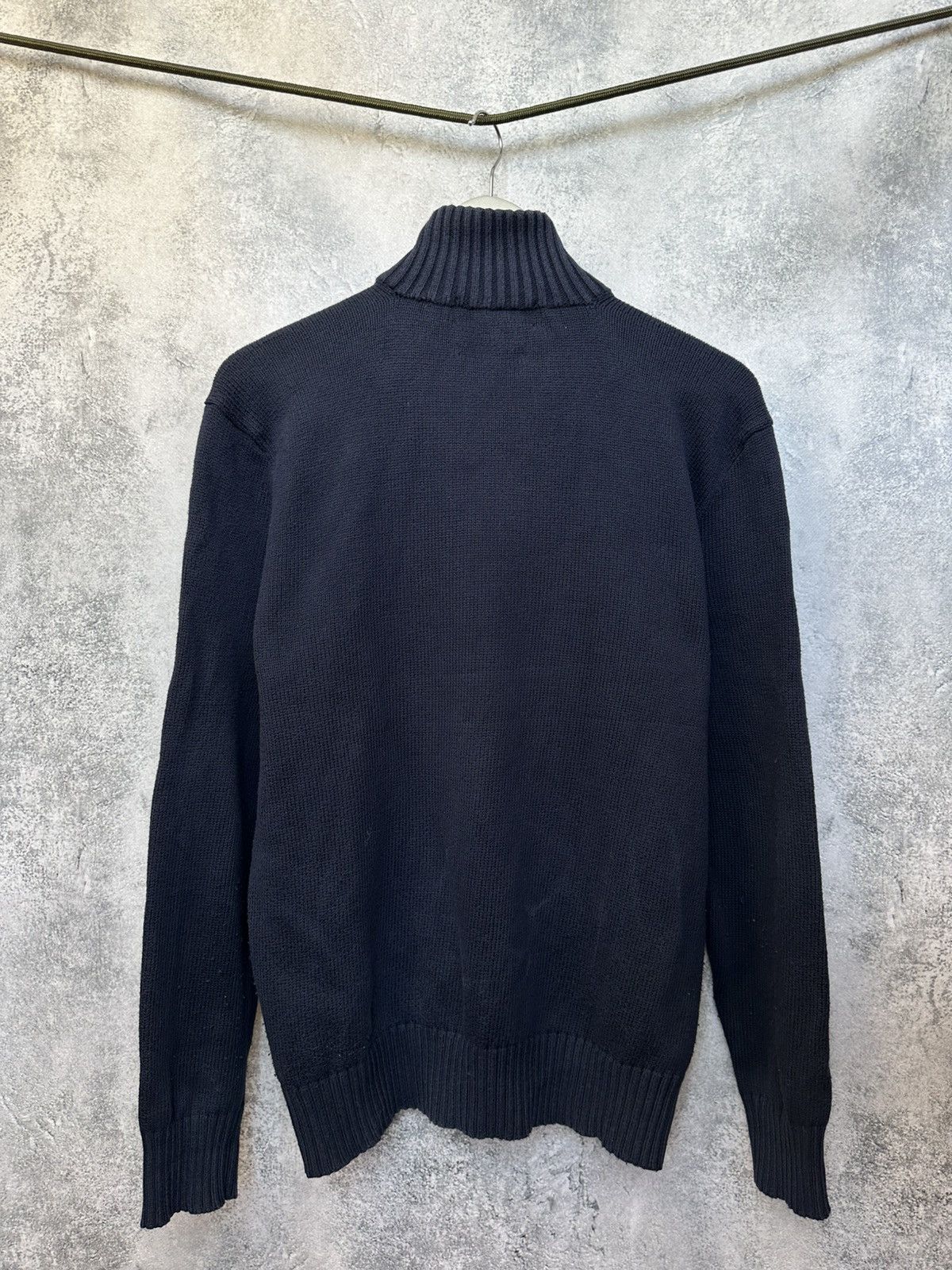 Polo Ralph Lauren × Vintage Polo Ralph Lauren Vintage 1/4 Button Knit Sweater Navy LS Size US M / EU 48-50 / 2 - 3 Thumbnail