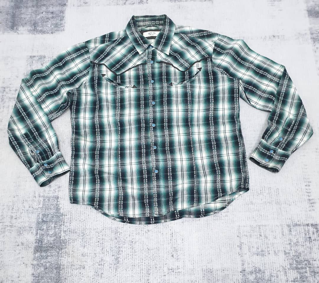 Japanese Brand 💥Ikka smile pocket Japanese Western shirt Size US L / EU 52-54 / 3 - 5 Thumbnail