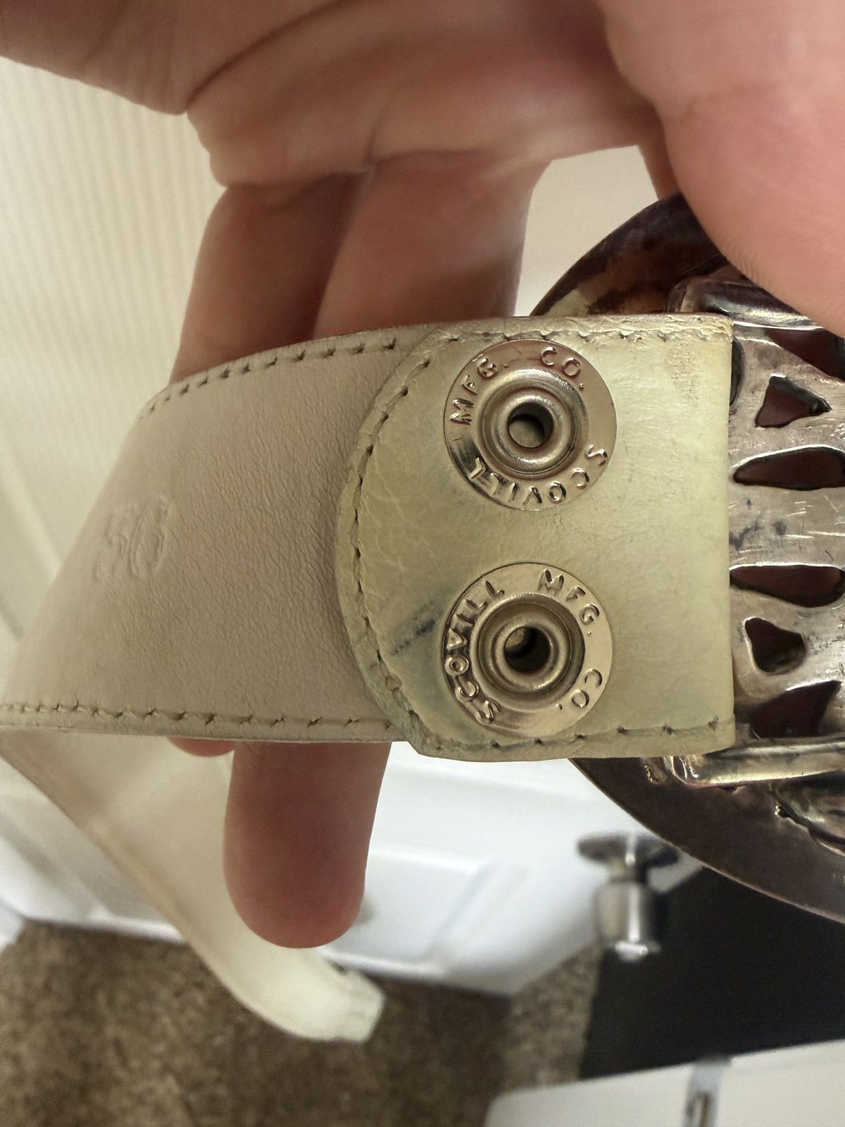 Chrome Hearts Chrome Hearts *XL* OVAL BELT & STRAP Size 36 - 6 Thumbnail