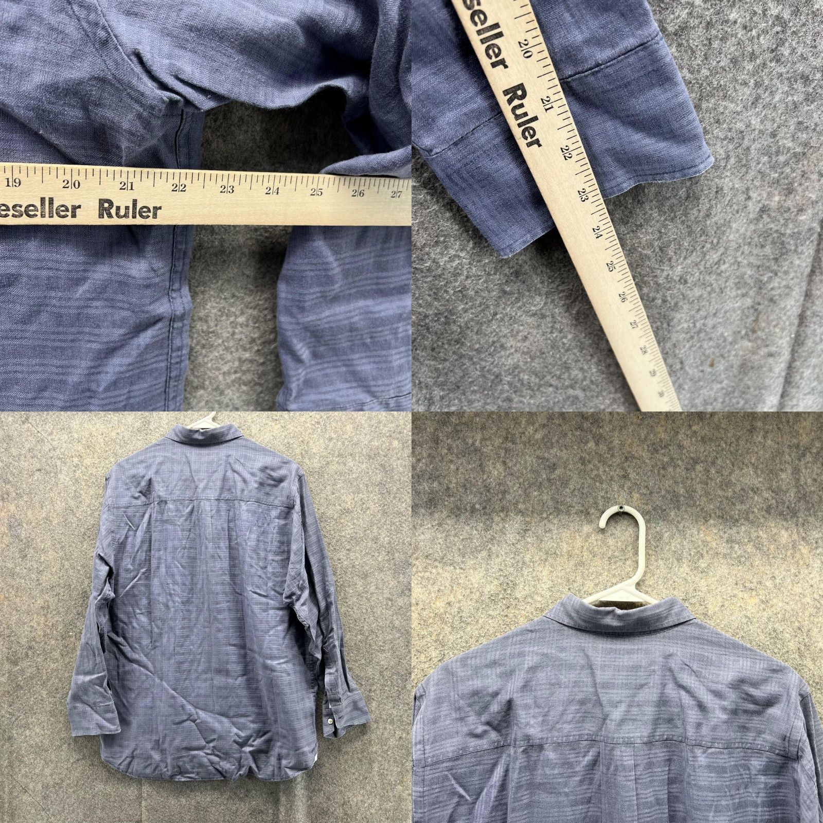 Tommy Bahama Tommy Bahama Shirt Men Small Blue Casual Button-Down Preppy Linen Glen Check Shirt Size US S / EU 44-46 / 1 - 8 Thumbnail