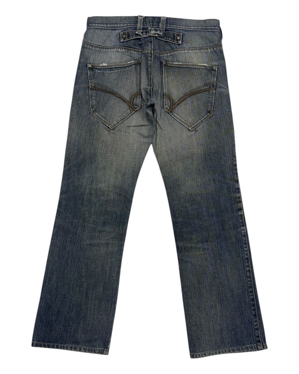 Hysteric Glamour × Japanese Brand VINTAGE BACK NUMBER DISTRESSED DENIM JEANS Size US 34 / EU 50 - 8 Thumbnail