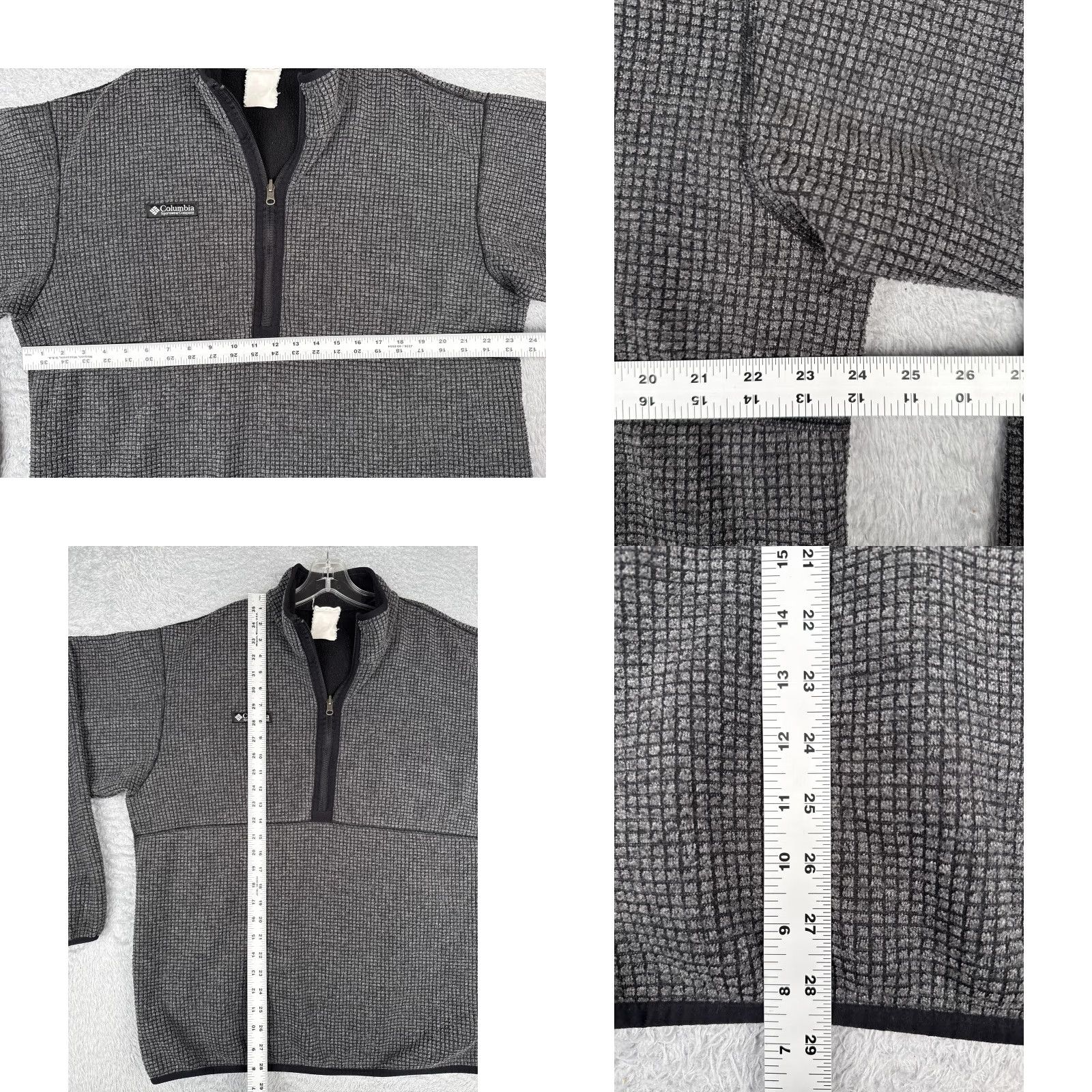 Vintage Columbia Jacket XL Gray Fleece 1/4 Zip Pullover Outdoor Hiking Geometric Windbreaker Logo Mens Size US XL / EU 56 / 4 - 8 Thumbnail