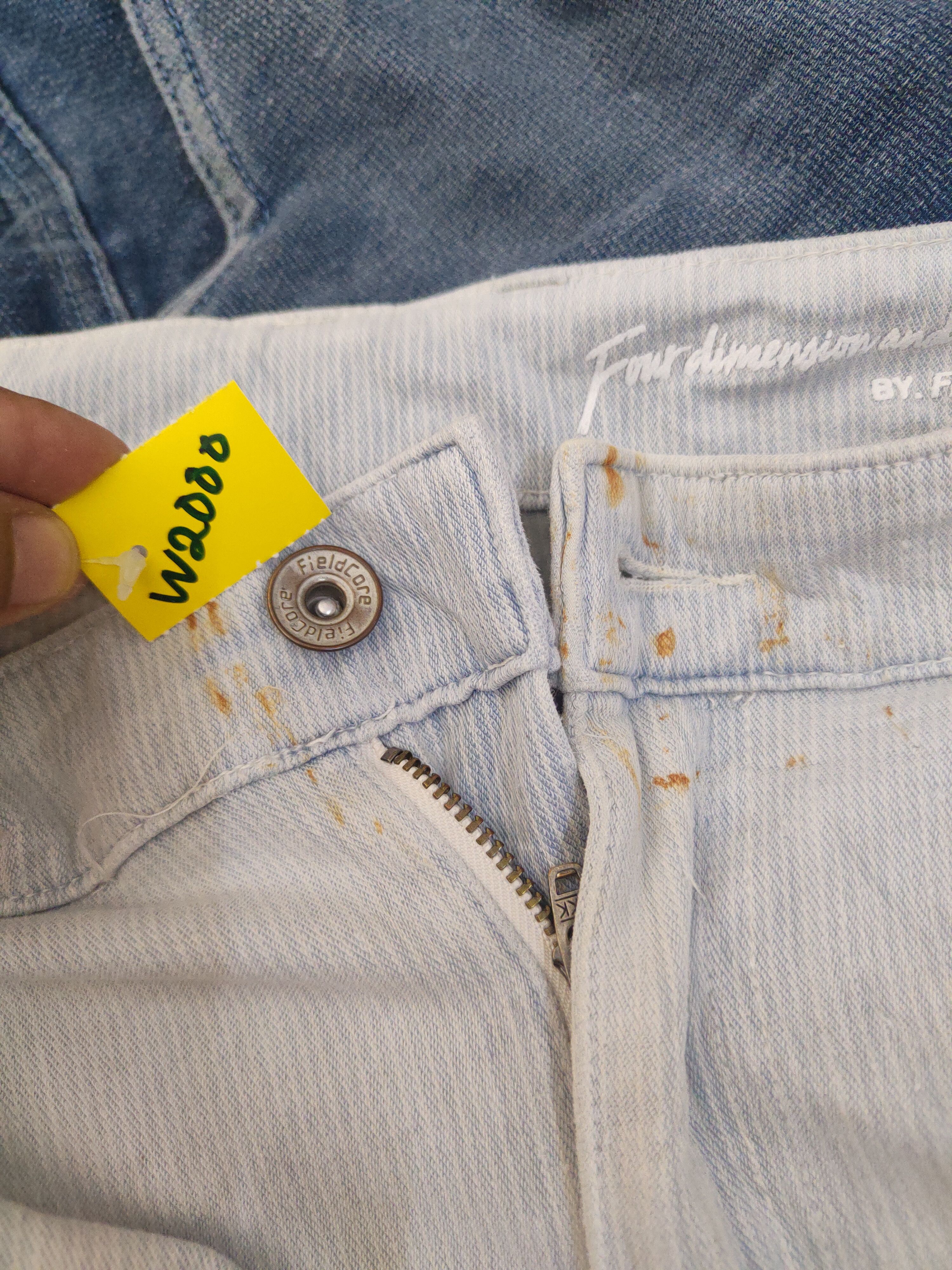 Japanese Brand FieldCore Light Blue Distressed Soft denim Jeans #W2000 Size US 32 / EU 48 - 16 Thumbnail
